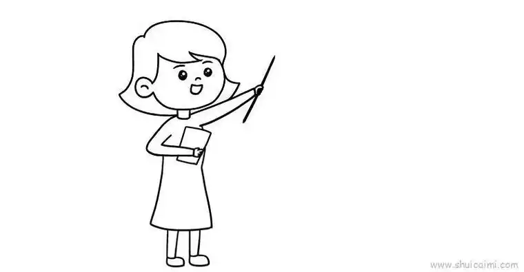 儿童简笔画动画人物老师 简笔画图片大全-蒲城教育文学网