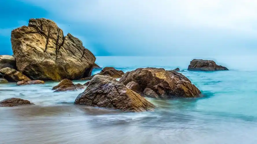 深圳最清爽的海滩背仔角海滩风景壁纸