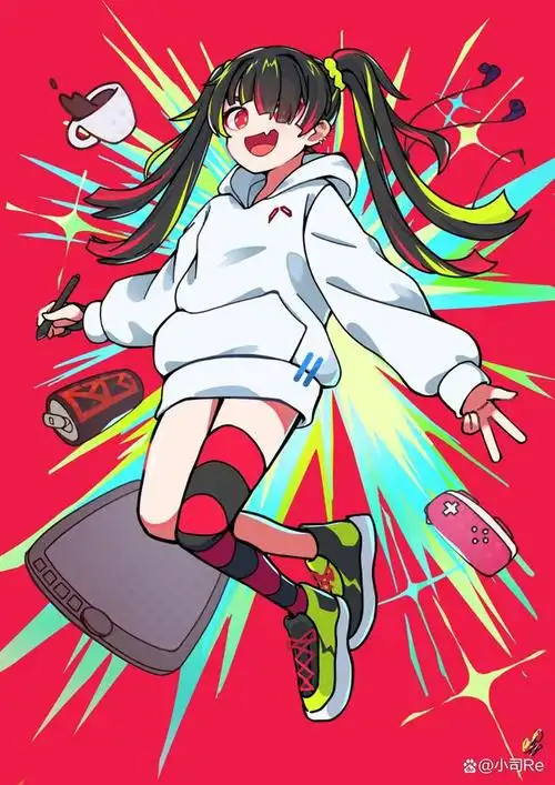 撞色的魅力79挑染插画特辑