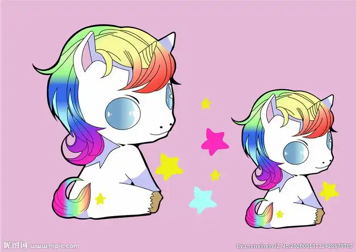 卡通独角兽图片