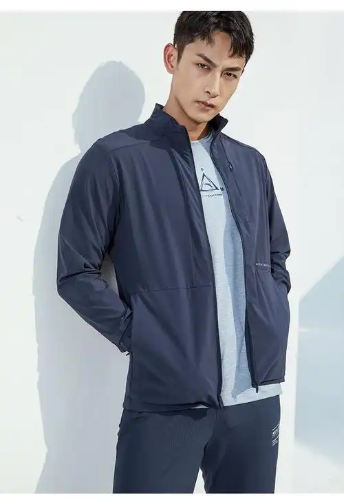 安踏运动外套男子上衣2022夏季新品梭织宽松轻薄防风休闲外套男士跑步