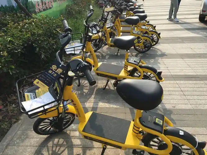 怀远街头的松果共享电单车