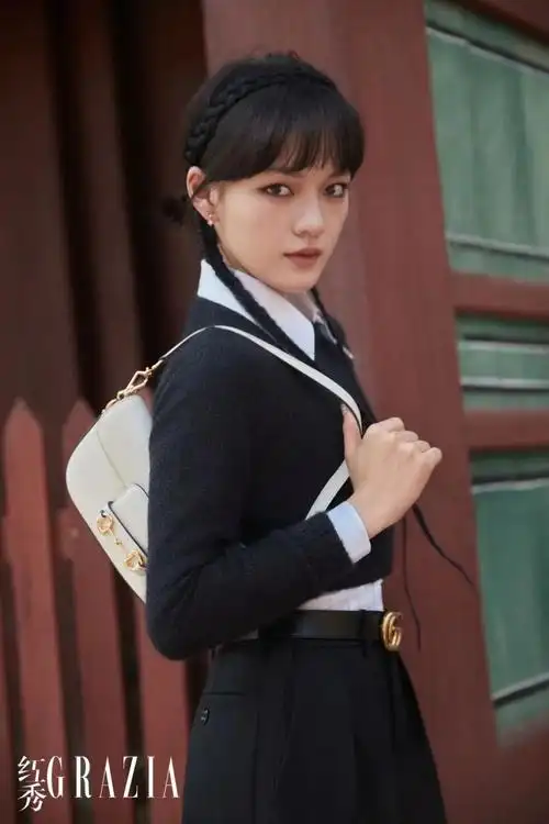 文淇亮相gucci2024早春时装秀