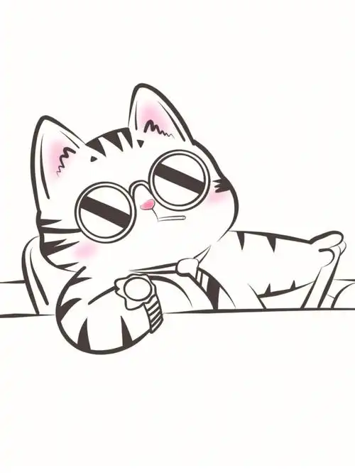 简笔画  #画画的日常  #猫咪日常  #猫咪头像  #可爱  #兜风  #画渣