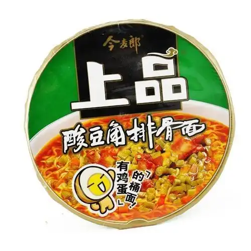 今麦郎上品酸豆角排骨桶面(桶装 160g)