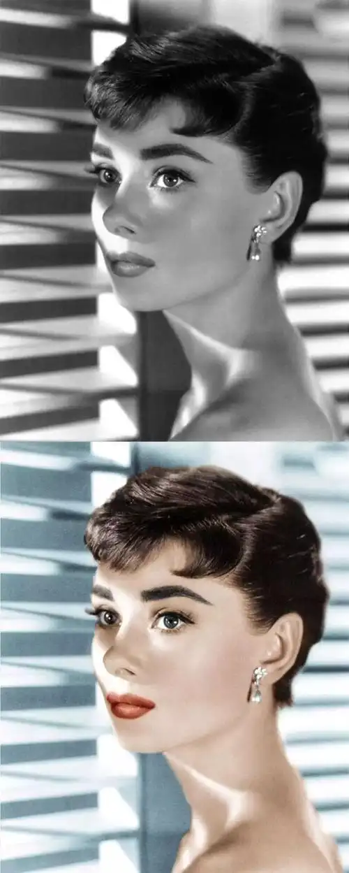 从未见过的奥黛丽赫本的彩色照片,美丽永不磨灭!