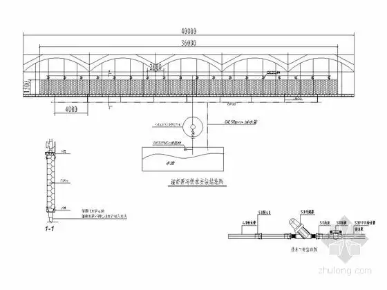 连栋薄膜大棚钢结构施工图