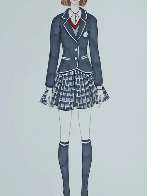 手绘不同年代的校服,有你穿过的吗,服装设计,8090后童年回忆-度小视