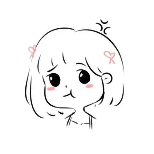 简笔画人物头像女可爱