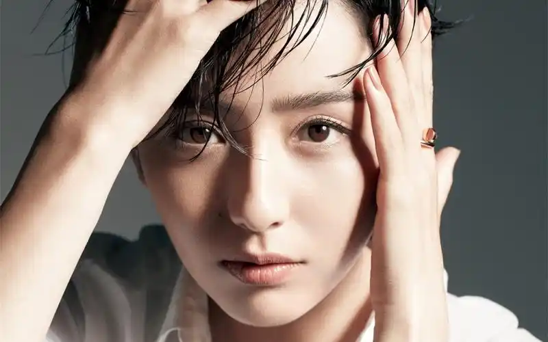 女神佟丽娅中性风帅气写真图片桌面壁纸