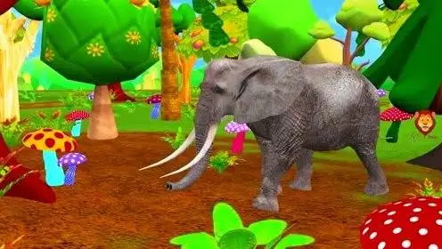 一家三口去动物园 看见了好多动物 也听见动物们有趣的声音