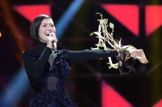 谭维维在中国乐队表现平平,为什么能够在蒙面唱将里放飞自我?