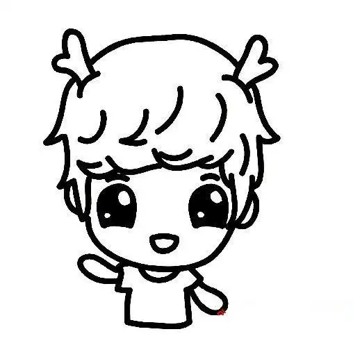 好看的人物简笔画大全q版鹿晗简笔画卡通简笔画