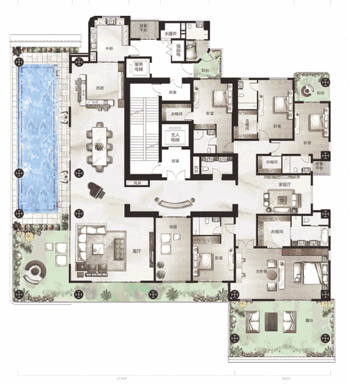 一套5000万卖就有价值看看这些房企的大平层做得太牛了