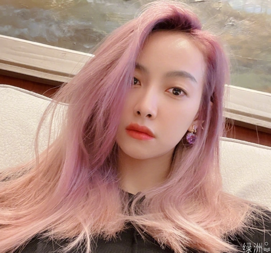 已经8年没有染过头发了,而我们也可以看到宋茜这几年的发型都是黑发