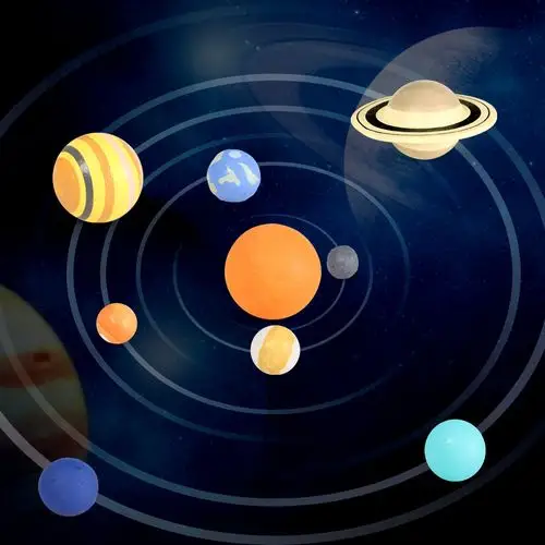 八大行星太阳系星球3d立体模型 银河系天文地理科教玩具搪胶摆件