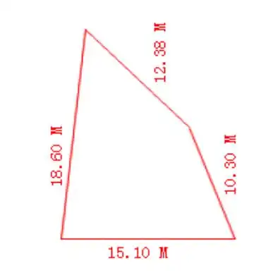 求不等边梯形面积(如图)