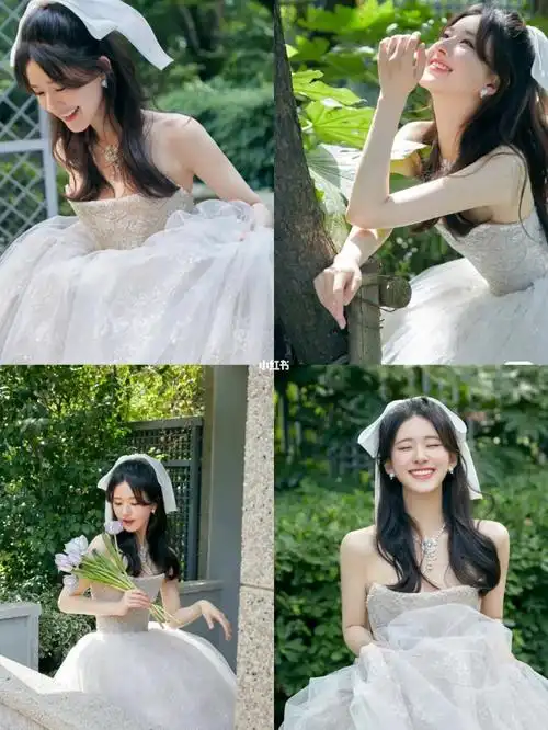 你可以永远相信女明星93赵露思的婚纱造型78