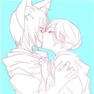 情侣头像动漫吻照两人一张的漫画情侣吻照头像图片