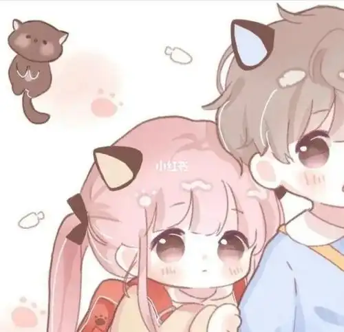 可爱萌萌情侣头像一对(萌萌小情侣头像图片) - q之家 - www.anhuiqq.