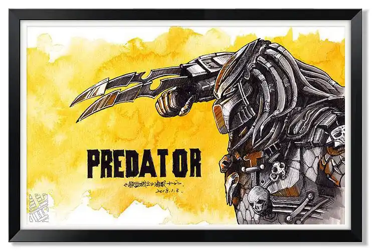 手绘电影海报临绘