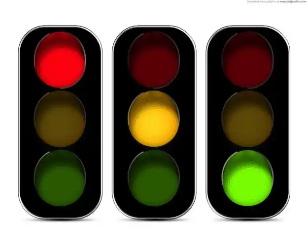 green traffic light icon