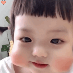 萌娃丸子妹表情包动图