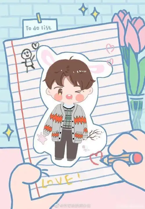 肖战画了一枝梅小飞侠建了一座梅园