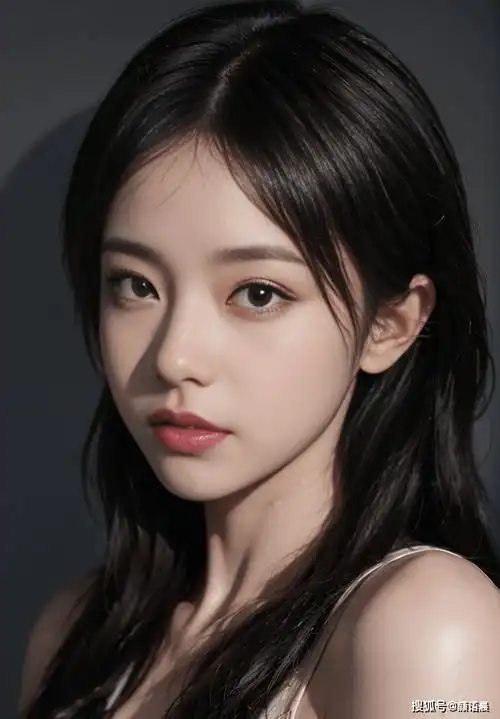 高清美女壁纸,唇红齿白皮肤白皙的吊带裙大眼素颜美女_女性_魅力_眼睛