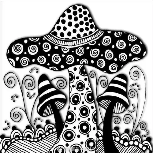 创意儿童画素材分享|点线面装饰画#每日一画##儿童画#创意儿童美术