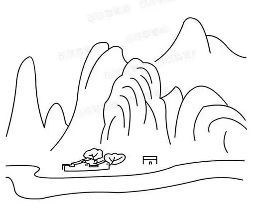 人物山水风景简笔画集 简笔画图片大全-普车都