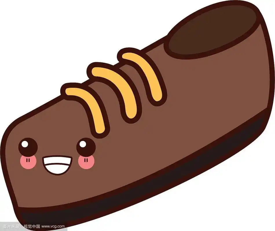 优雅的鞋孤立可爱可爱的卡通