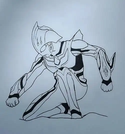 干啥啥不行,毁画第一名 #奥特曼 #手绘 #奈克赛斯 #画渣 - 抖音