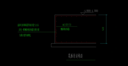 这种筏板封边构造怎么画