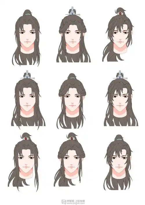 古风男性的发型设计