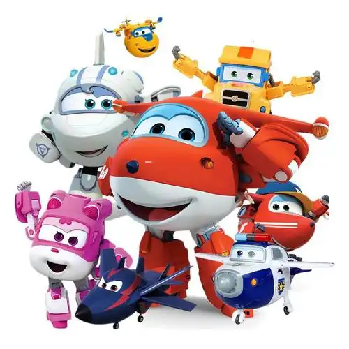 奥迪双钻超级飞侠大号乐迪小爱多多爱心救援队变形机器人玩具套装 多