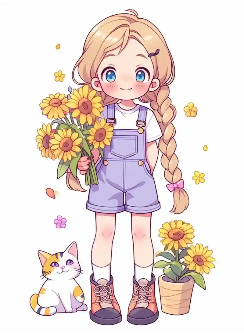 卡通人物素材分享.#q版人物 #画画 #一起学画画 #动漫人 - 抖音