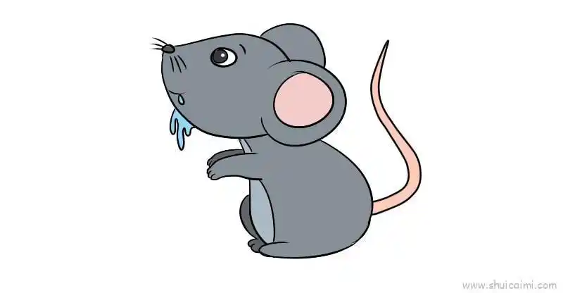 老鼠垂涎三尺儿童画怎么画老鼠垂涎三尺简笔画图片