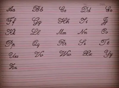 手写 花体英文字母 文字 来自:鬼七ruaqi 关注微博:十月桃-r