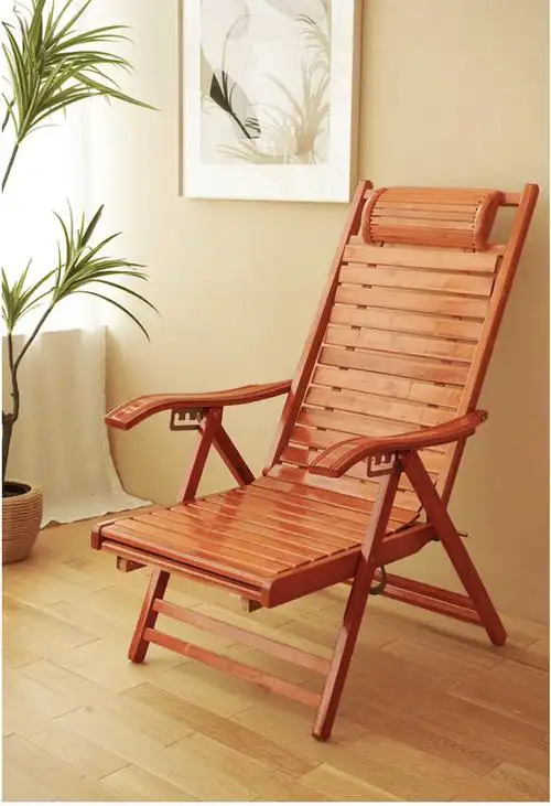 老人椅家用躺椅实木靠背椅子折叠椅户外靠背椅家用椅子