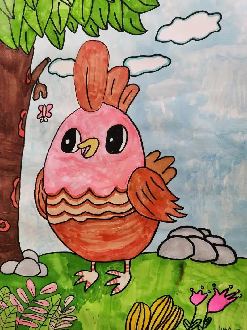 漂亮的少儿美术绘画作品.#抖音图文来了 马克笔绘画作品,色彩 - 抖音