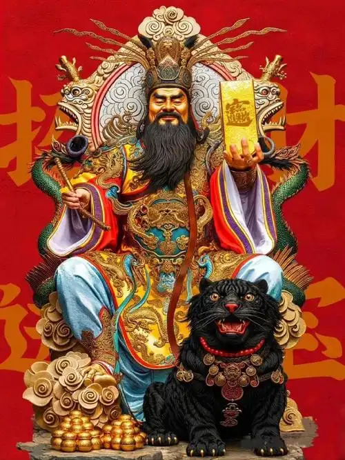 壁纸#今天是农历三月十五  也是武财神赵公明的诞辰日90  祝财神爷