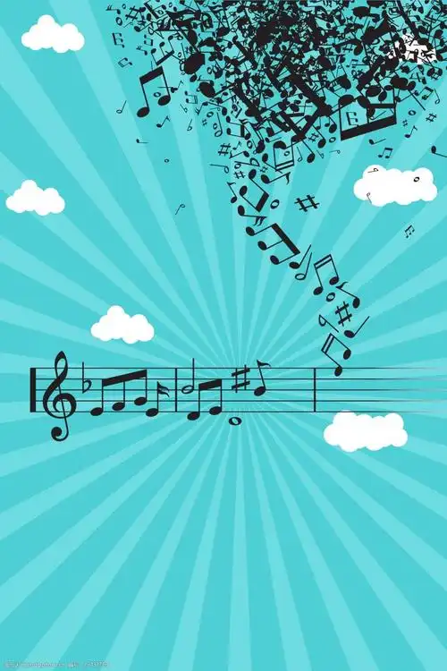 矢量音乐音符演唱会海报背景