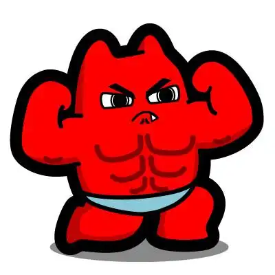 r65【魔鬼猫表情-肌肉】#全身 健身 秀肌肉 强壮 大力士 运动裤 自信