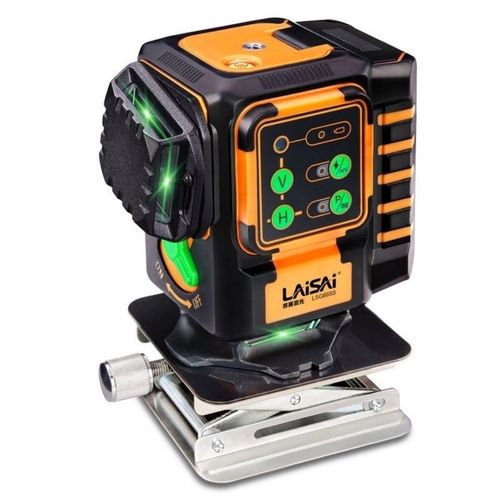莱赛绿光水平仪贴墙贴地一体12线两用地墙仪高精度自动打线地墙仪