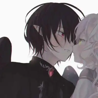 冷酷帅气动漫情侣头像_www.qqtu8.com