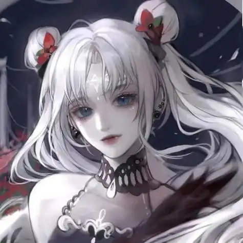 动漫女生头像黑色系