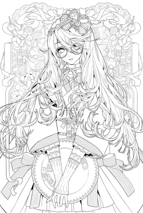 黑白线稿动漫人物线稿赶紧收藏起来