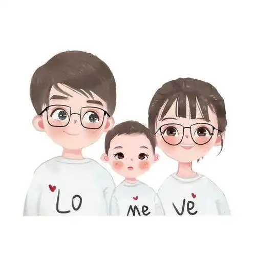 一家三口亲子q版头像什么软件