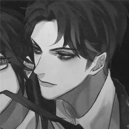 黑白兄弟头像一左一右动漫图片_基友男生头像_头像屋